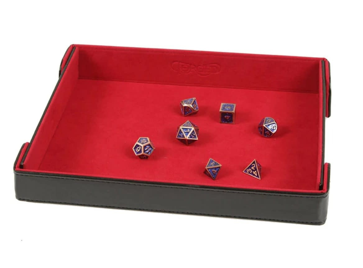 Red Rectangle Magnetic Dice Tray
