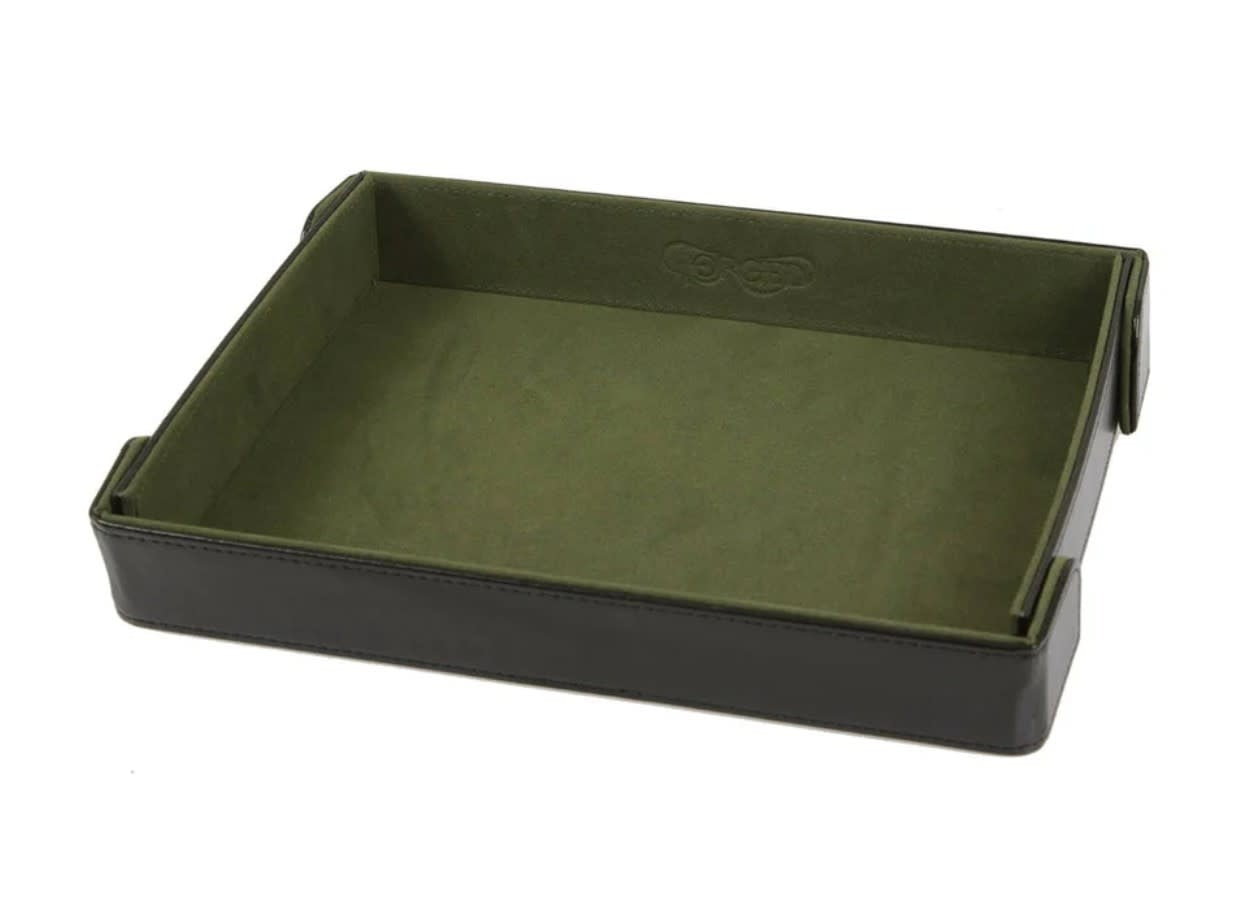 Green Rectangle Magnetic Dice Tray