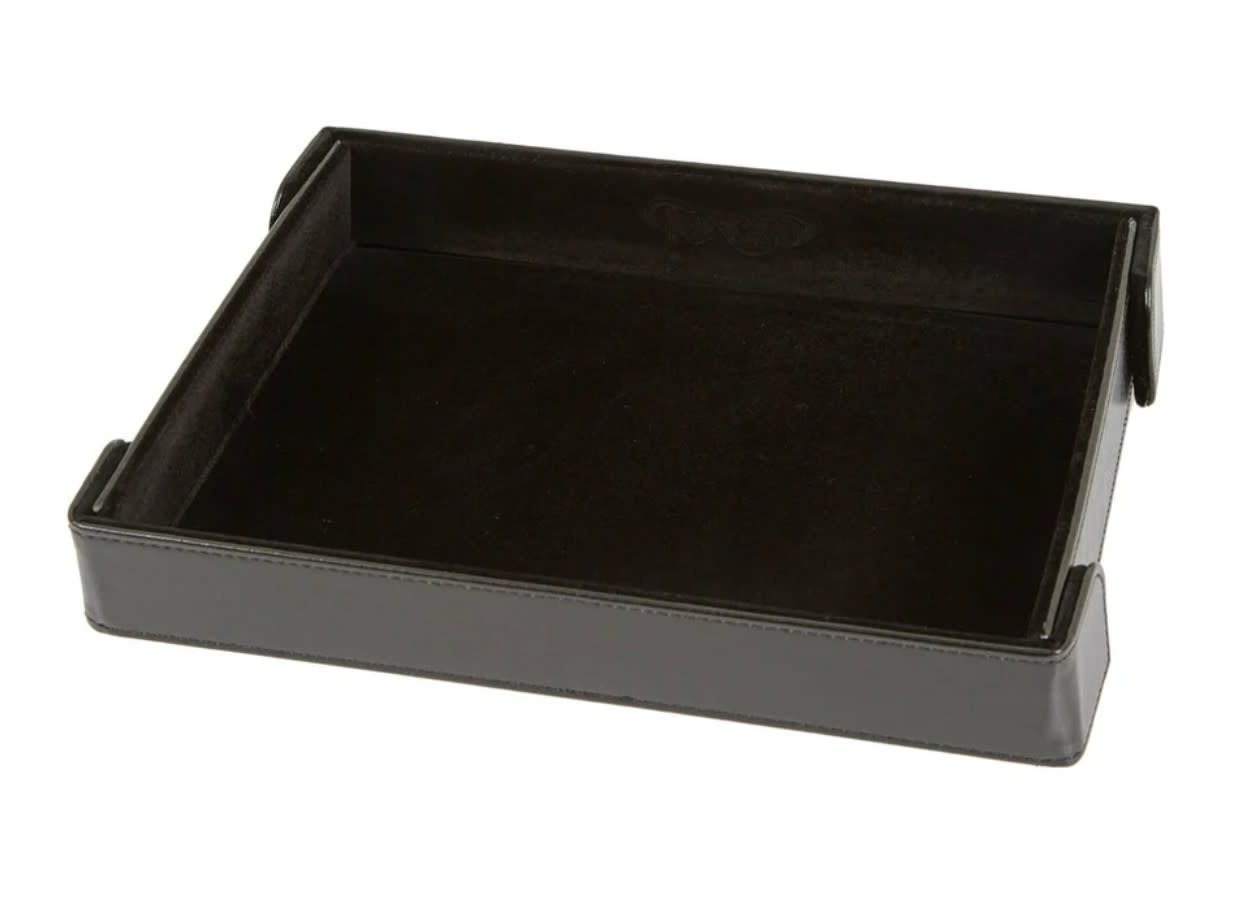 Black Rectangle Magnetic Dice Tray