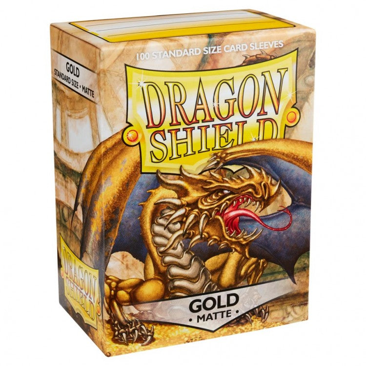 Card Sleeves: Dragon Shields: 100ct Matte Gold