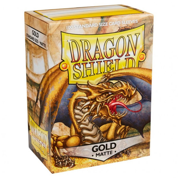Card Sleeves: Dragon Shields: 100ct Matte Gold