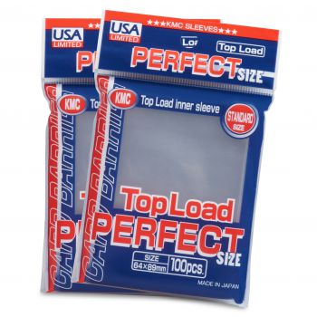 Card Sleeves: KMC: Perfect Fit 100ct Sleeve 64x89mm