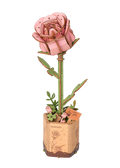 Pink Rose Wooden Flower Kit
