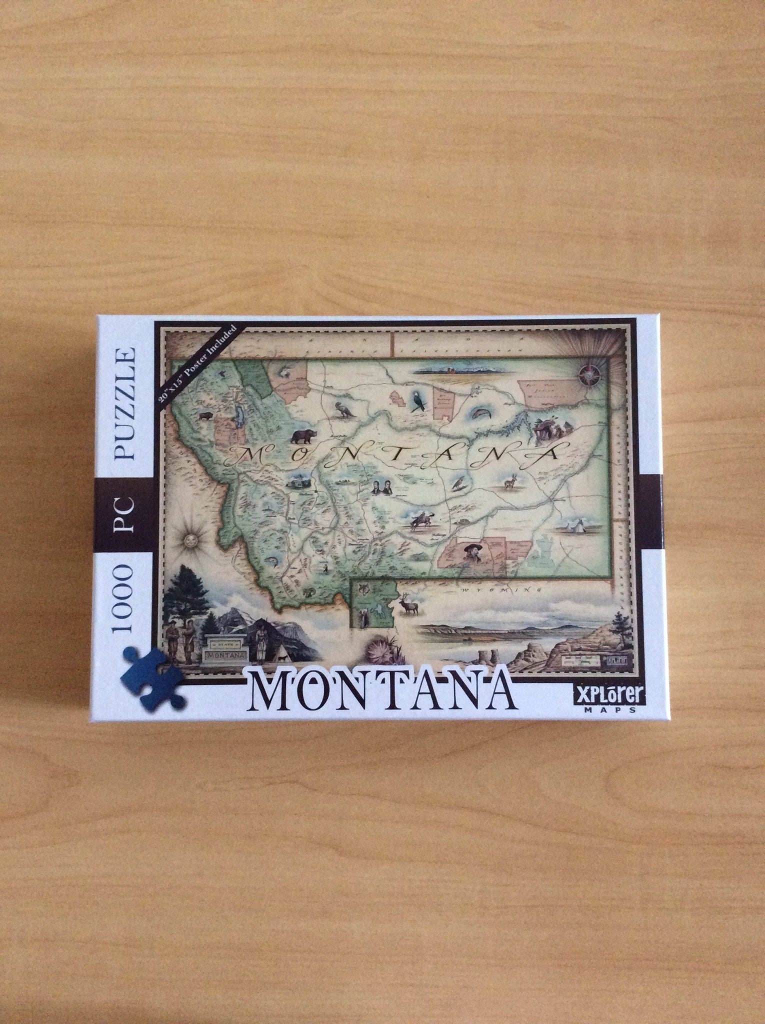 Montana Map 1000pc Puzzle