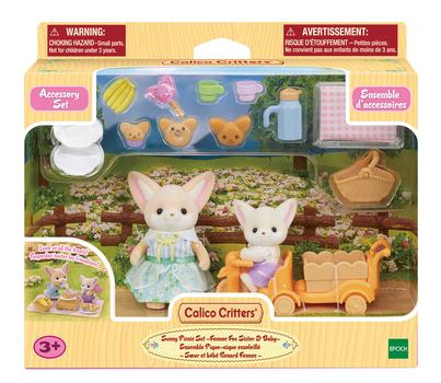 Calico Critters: Sunny Picnic Set - Fennec Fox Sister & Baby