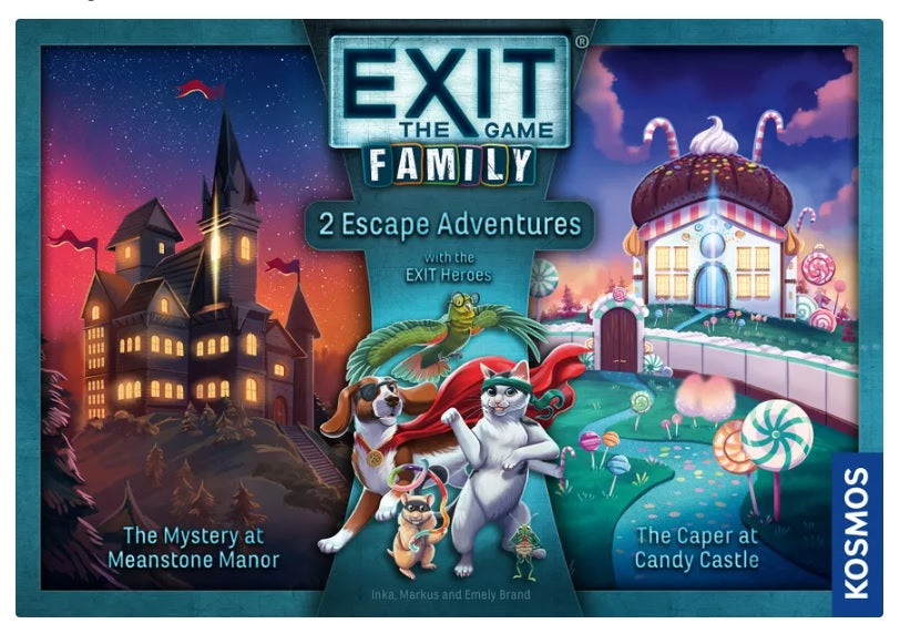 EXIT: Family - 2 Escape Adventures - The Mystery at Meanstone Manor - The Caper at Candy Castle