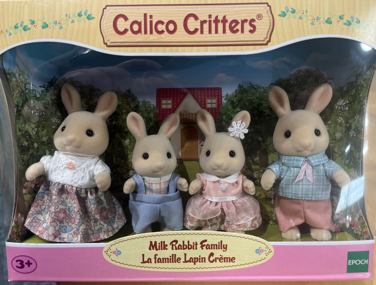 Calico Critters Milk Rabbit Family