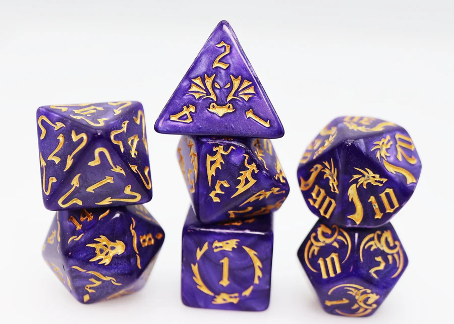 Drake's Flight: Enchanting Poly 7 Dice Set