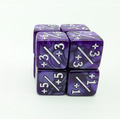 +1/+1 Pearl Purple Counters for Magic: Set of 8