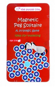 Magnetic Peg Solitaire Travel Game