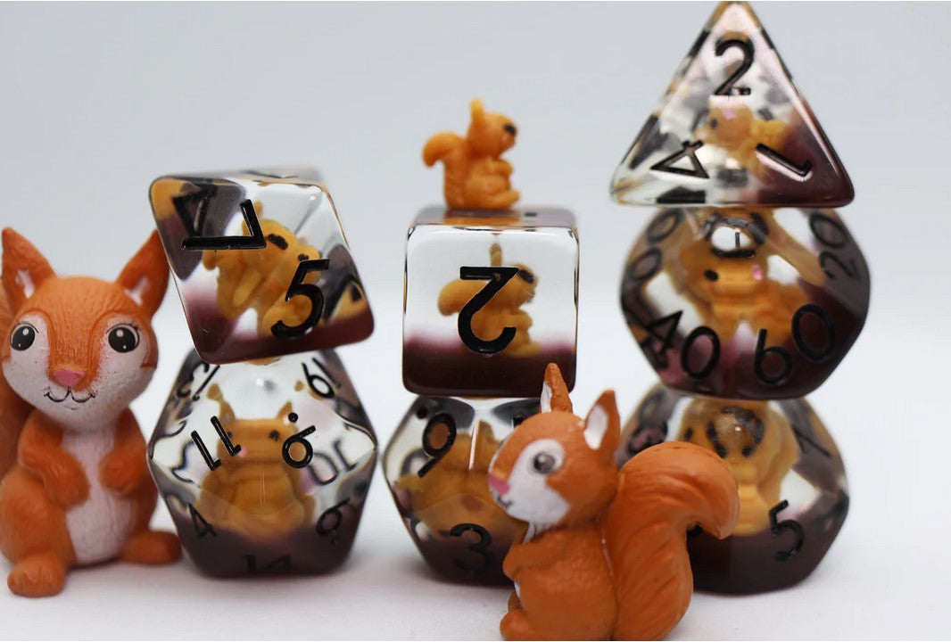 Squirrel Poly 7 Dice Set