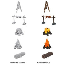 Deepcuts Minis: W10 Campfire & Sitting Log