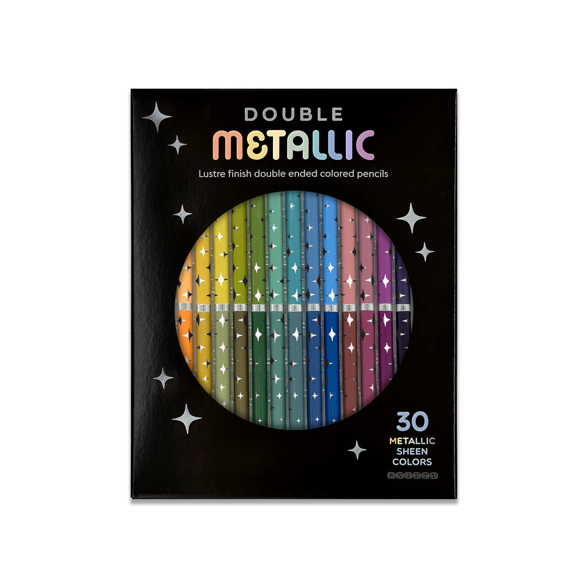 Double Metallic Colored Pencil Set