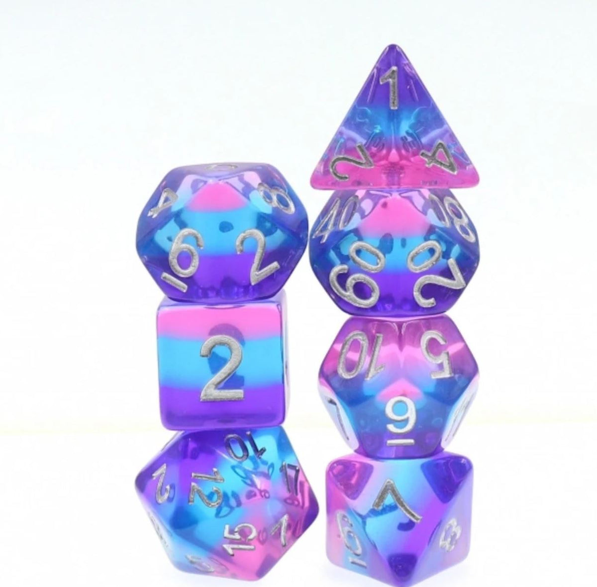 Purple Sky Poly 7 Dice Set