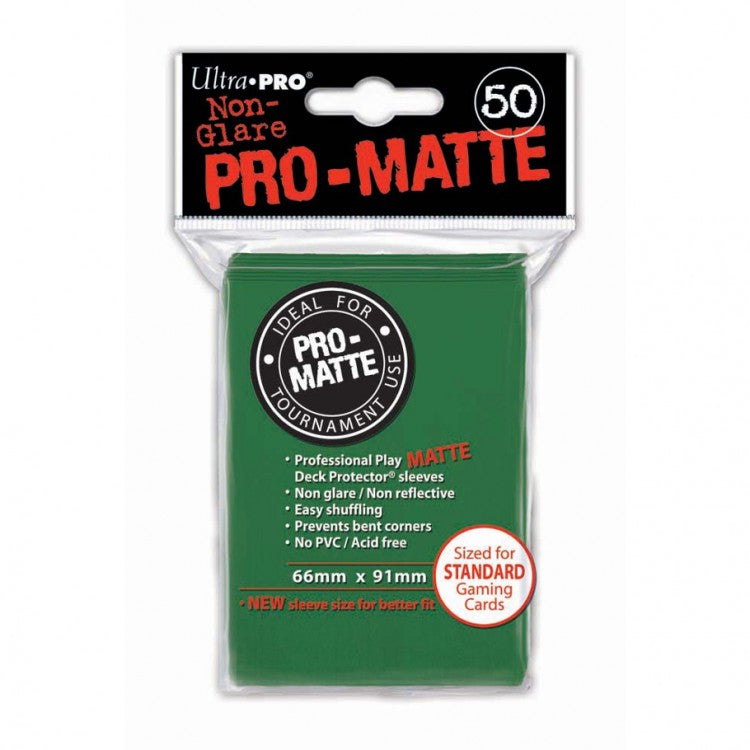 Card Sleeves: PRO-Matte 50ct Sleeve Green