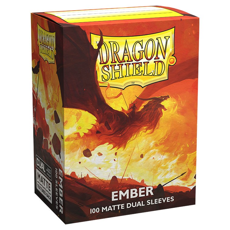 Card Sleeves: Dragon Shield: 100ct Dual Matte Ember