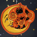 Cat Witch & Moon - Sticker