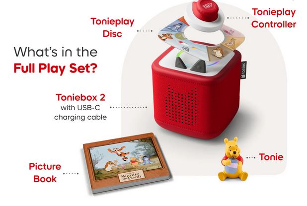 Toniebox 2 Play Set - Sunset Red - Winnie the Pooh