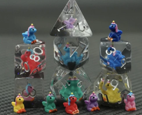 Unicorn Party Poly 7 Dice Set