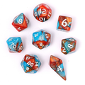 Wyrmforged Rollers - Rounded Edge 8 Piece Polyhedral Dice set-Bard's Cloak