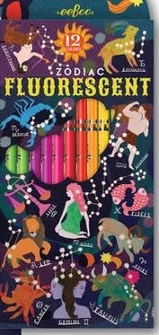 Zodiac 12 Fluorescent Color Pencils