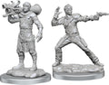 D&D Minis: W19 Human Artificer & Human Apprentice