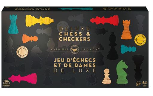 Legacy Deluxe Wooden Chess/Checkers Set