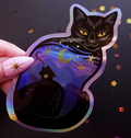 Twilight Cat - Holographic Sticker