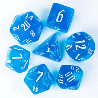 Magician's Tide Pool Poly 7 Dice Set