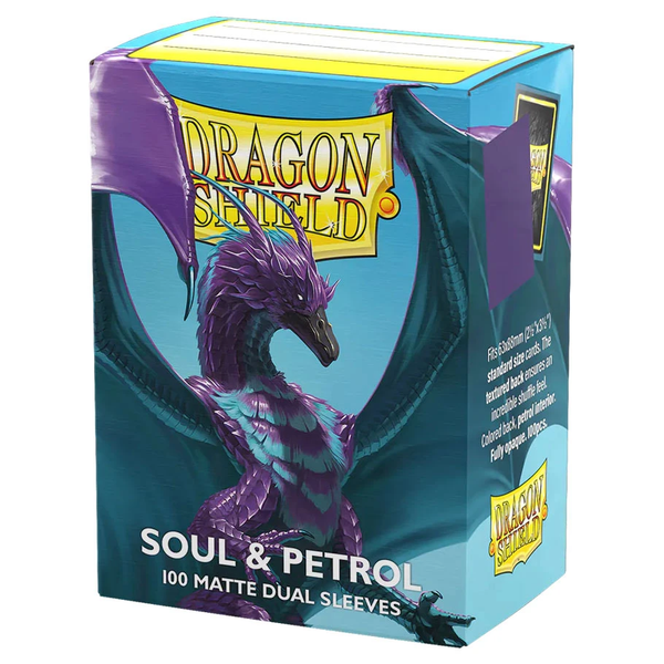Card Sleeves: Dragon Shield: Dual Matte: Soul & Petrol (100)