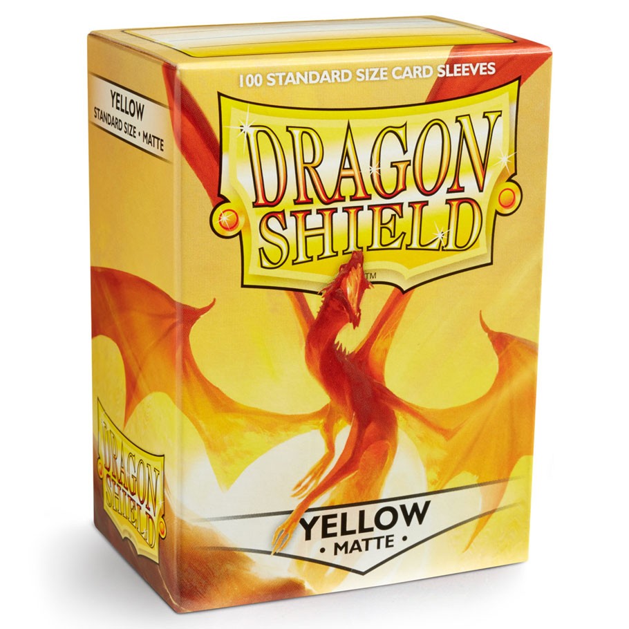 Card Sleeves: Dragon Shields: (100) Matte Yellow