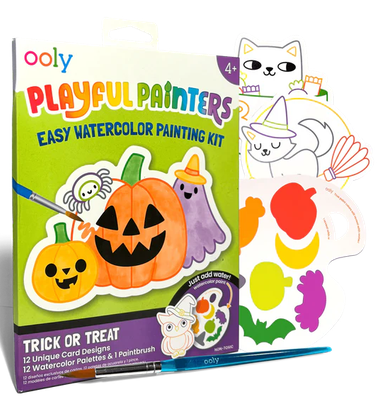 Playful Painters: Easy Watercolor Painting Kit - Trick or Treat