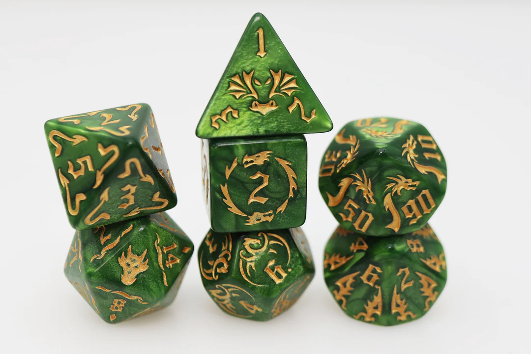 Drake's Flight: Growth Poly 7 Dice Set