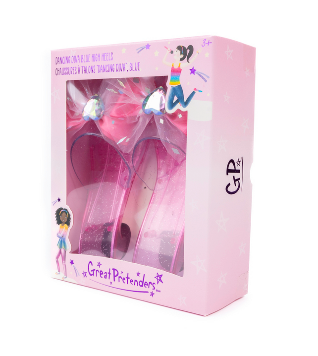 Dancing Diva Pink High Heels, One Size