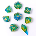 Wyrmforged Rollers - Eye of Newt Rounded Edge Poly 7 Dice Set
