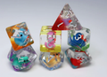 Rainbow Duckies Poly 7 Dice Set