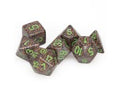 Earth Speckled Poly 7 dice set