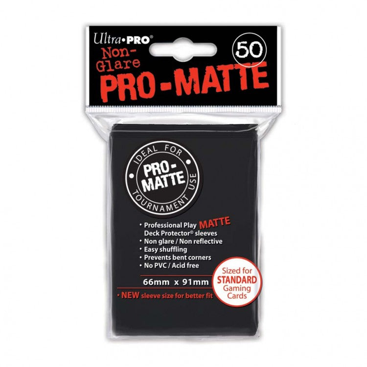 Card Sleeves: PRO-Matte 50ct  Black