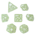 Gelatinous Cube Poly 7 Dice Set (glow)
