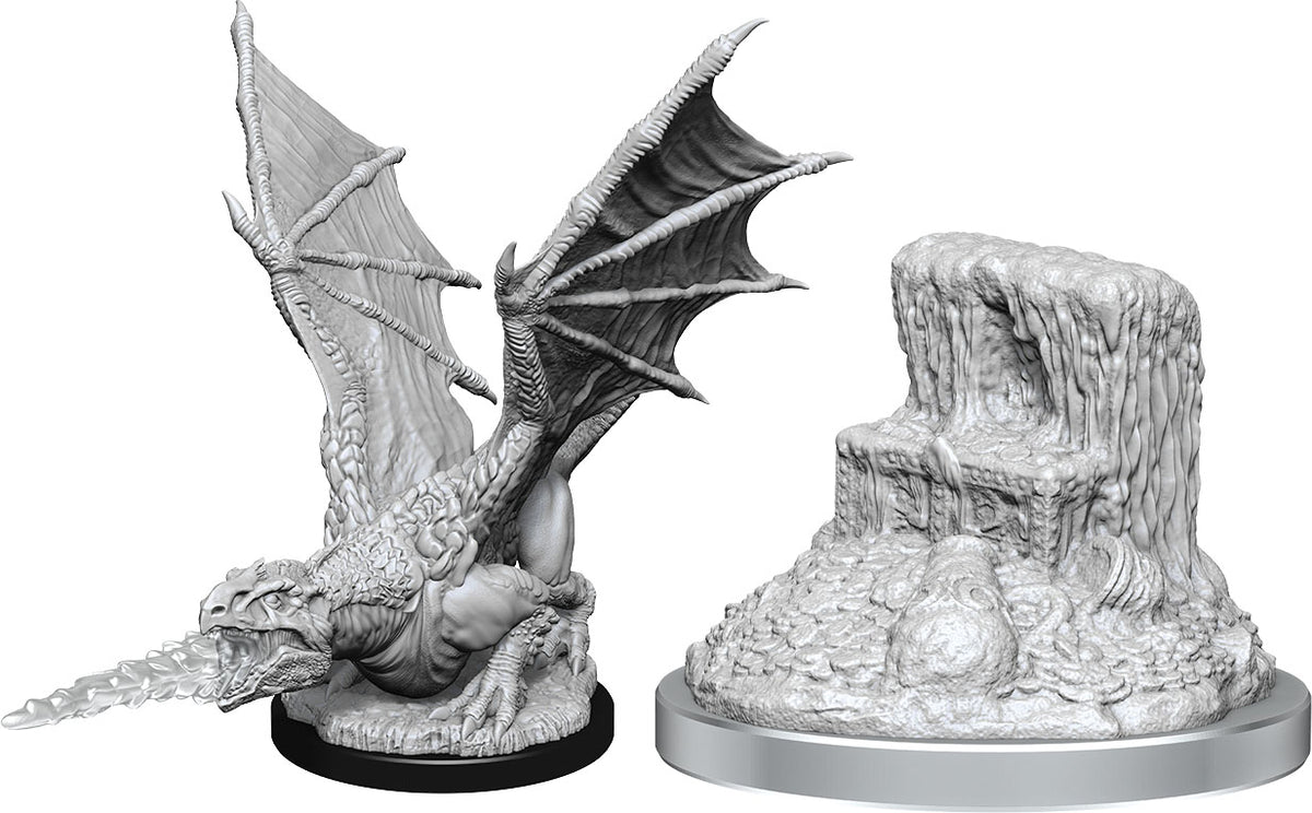 D&D Minis: W19 White Dragon Wyrmling