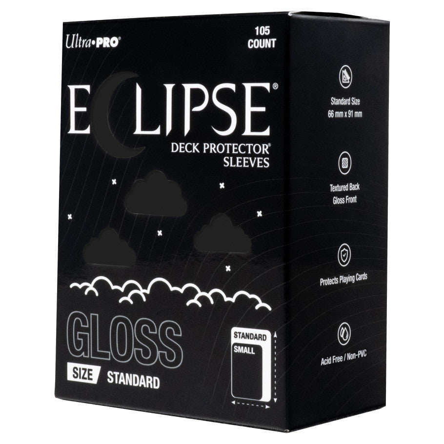 Card Sleeves: Eclipse: Gloss Jet Black (105)