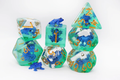 Dark Blue Frog Poly 7 Dice Set