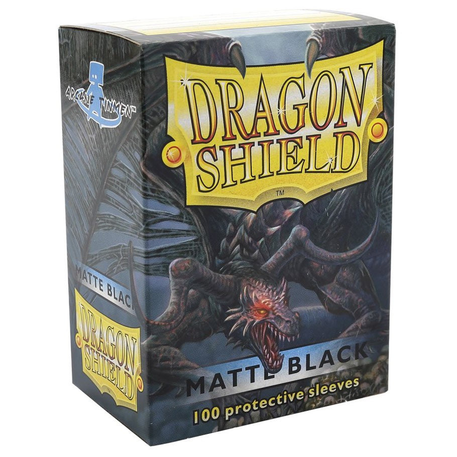 Card Sleeves: Dragon Shields: (100) Matte Black