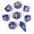 Wyrmforged Rollers - Rounded Edge 8 Piece Polyhedral Dice set-Paladin Steel