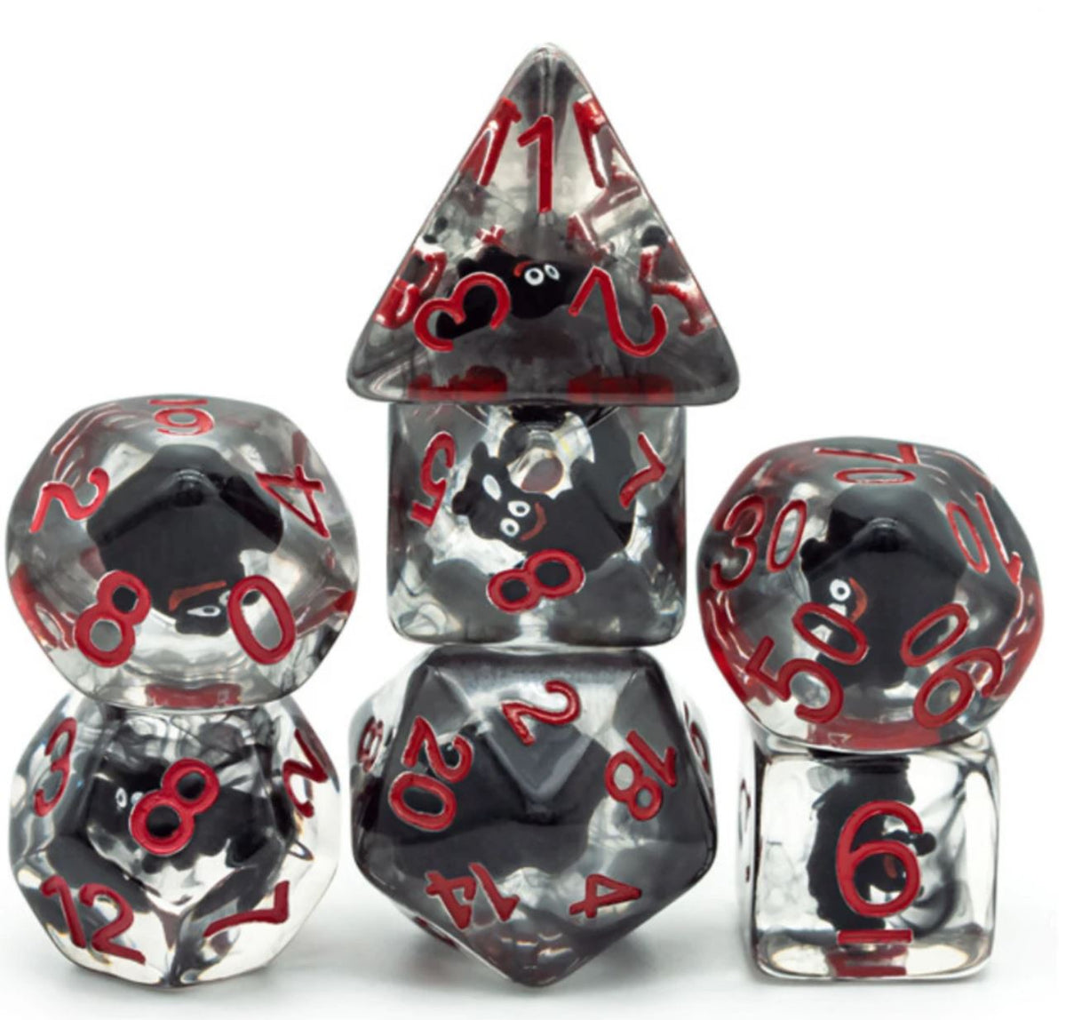 Vampire Bats Poly 7 Dice Set
