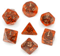 Copper Gears Poly 7 Dice Set