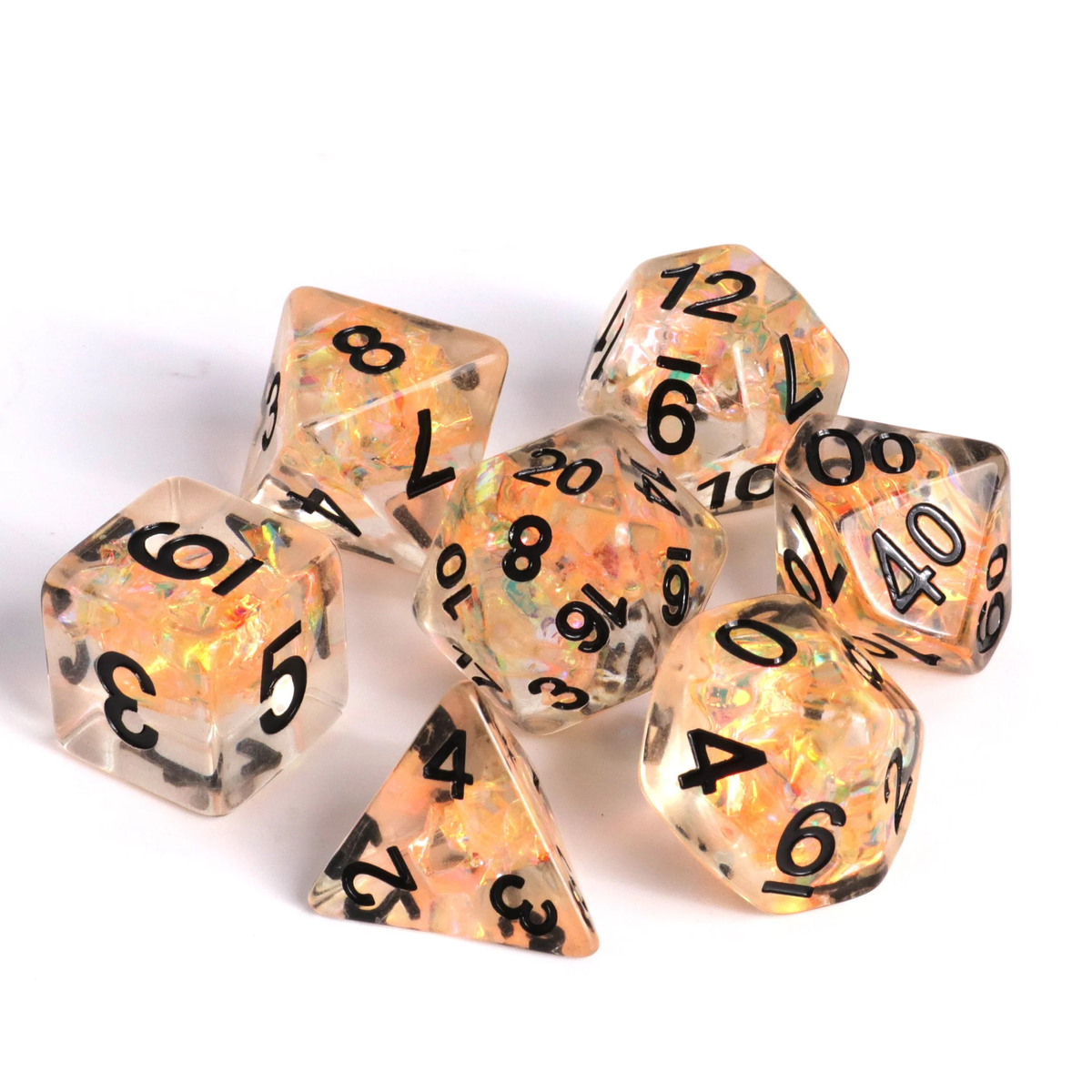 Fire Dance Poly 7 Dice Set