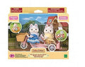 Calico Critters Tandem Cycling Set - Husky Siblings