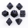 Mages Guild Necromancy Poly 7 Metal Dice Set