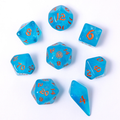 Wyrmforged Rollers - Ray of Frost Rounded Edge Poly 7 Dice Set
